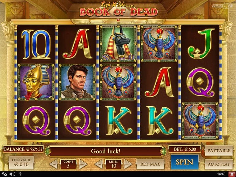 Book of Dead at Red Dog Casino